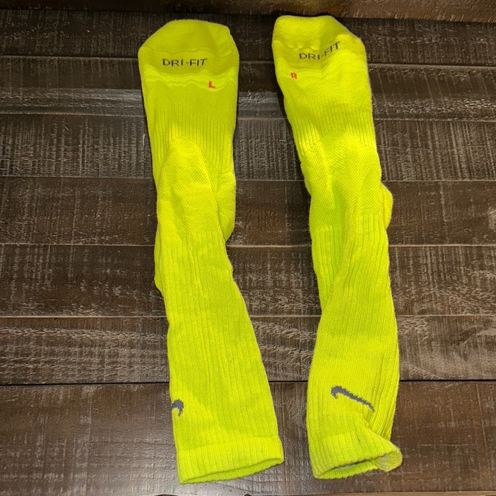Nike Dri-FIT Bright Yellow Athletic Socks